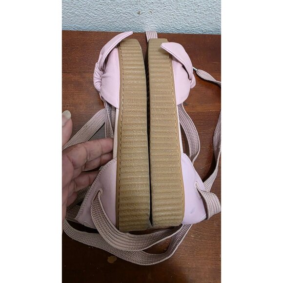 Puma Fenty by Rihanna Women's Pink Bow Galdieri Platform Shoes Size 8.5 - Picture 6 of 9